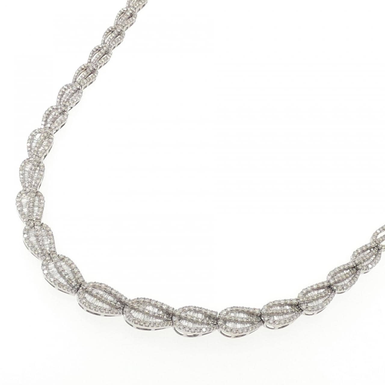 K18WG ダイヤモンド ネックレス 15.87CT