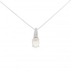 K18WG ムーンストーン ネックレス