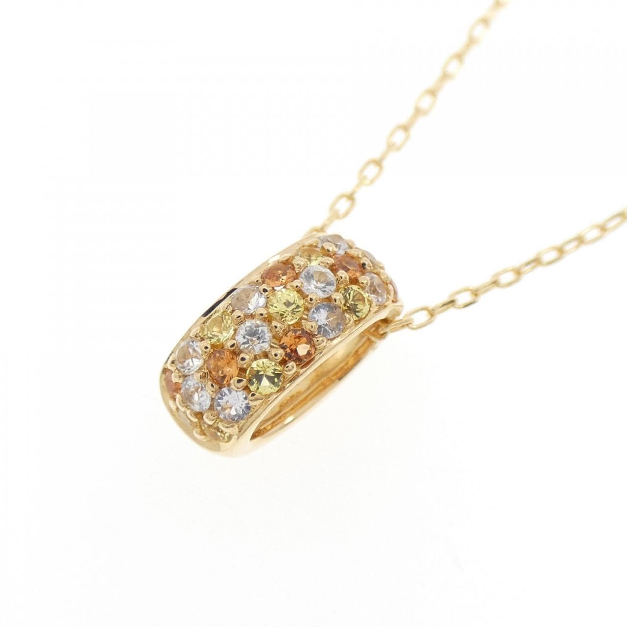 K18YG サファイヤ ネックレス 0.55CT