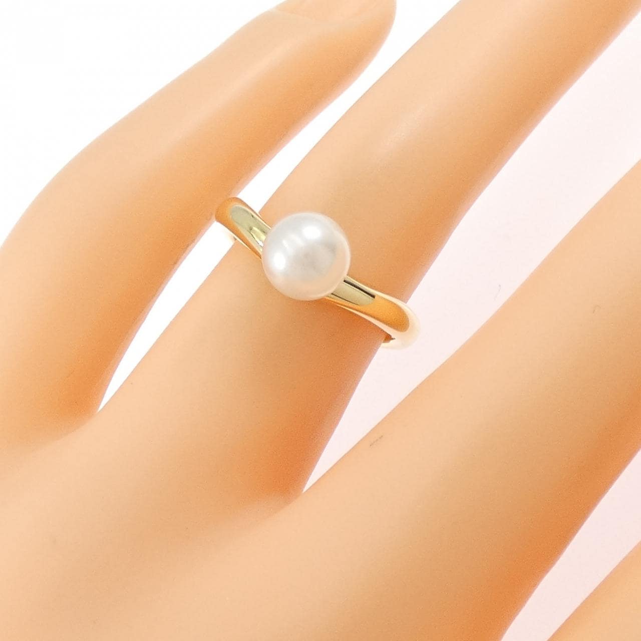 K18YG アコヤパール リング 6.5mm