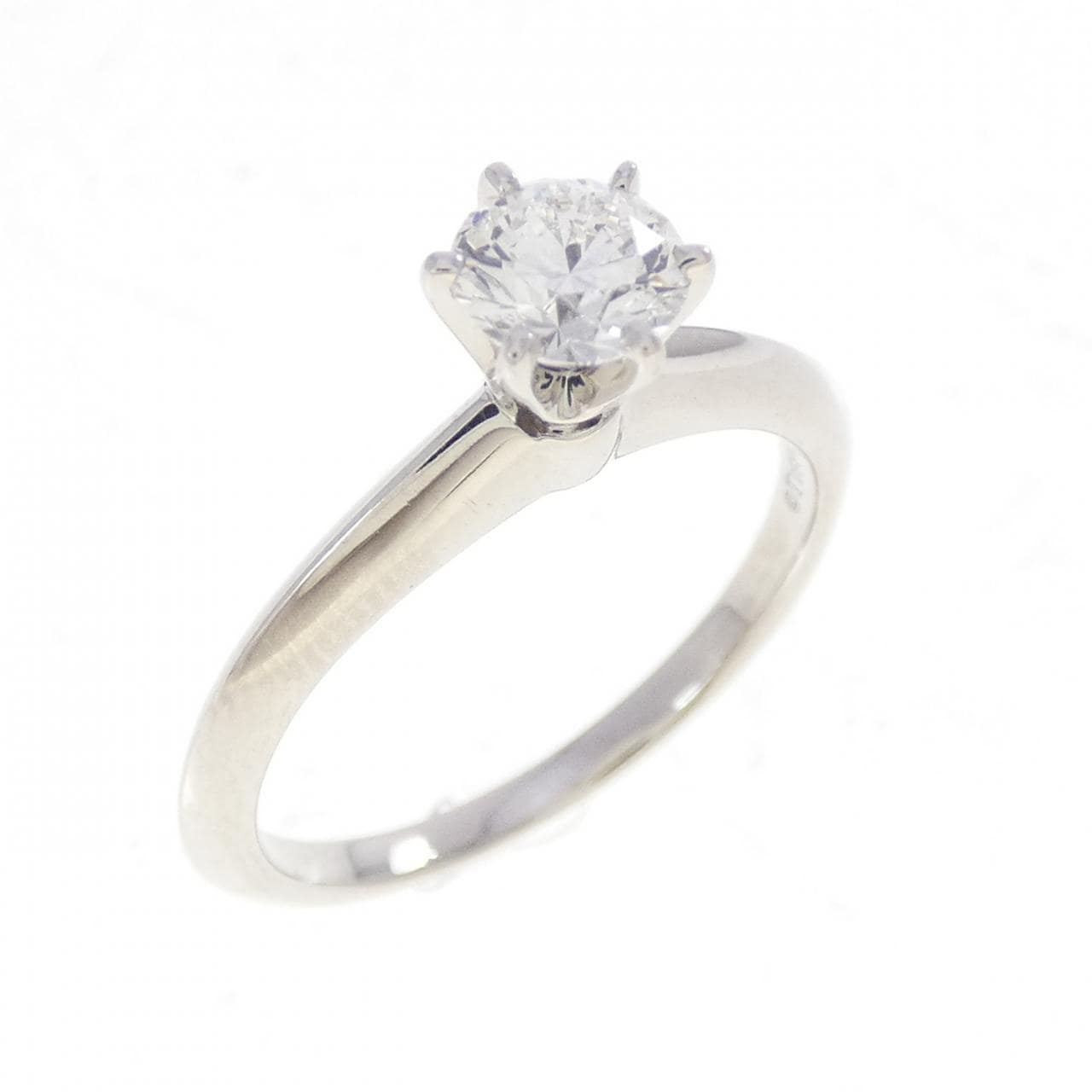 ティファニー クラシックソリティア リング 0.43CT F VS2 3EXT