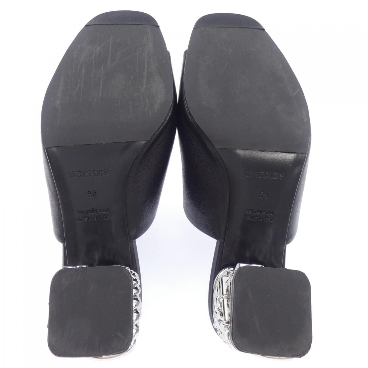 エルメス HERMES グロッシー GLOSSY シェーヌダンクル/シェーヌグルメット/グレナン 231208Z グロッシー60 サンダル