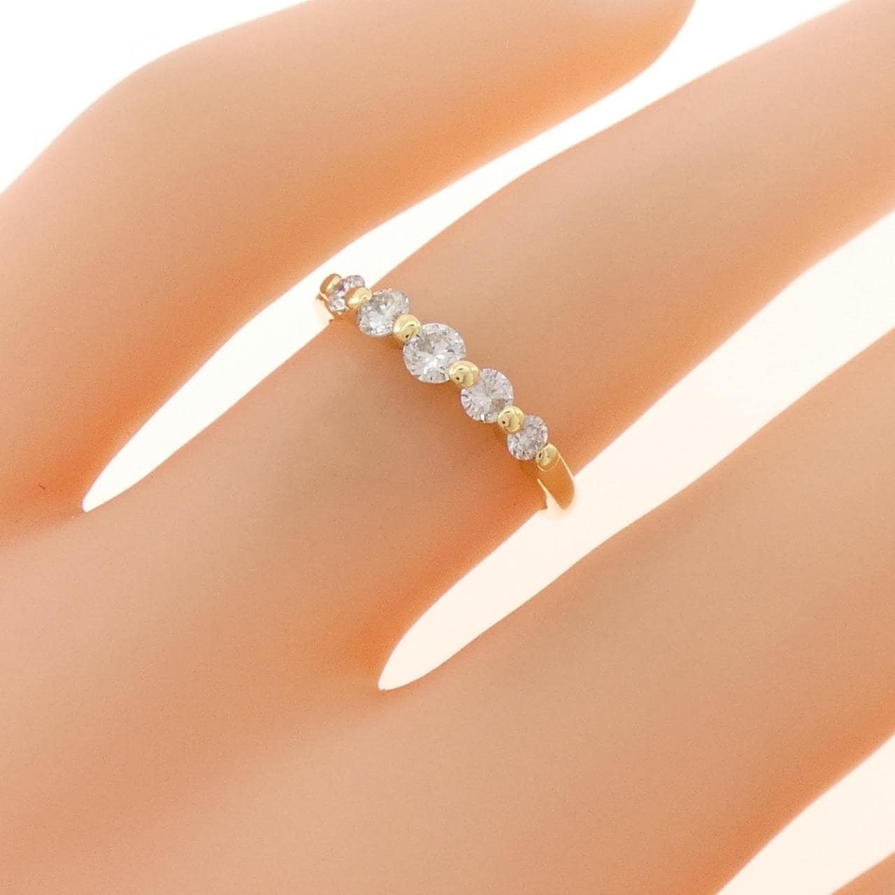 K18PG ダイヤモンド リング 0.30CT