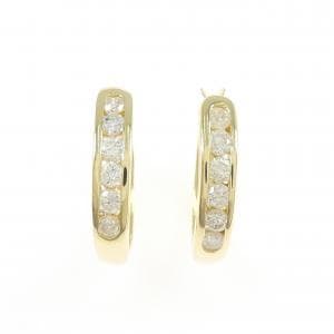 K18YG ダイヤモンド ピアス 0.50CT