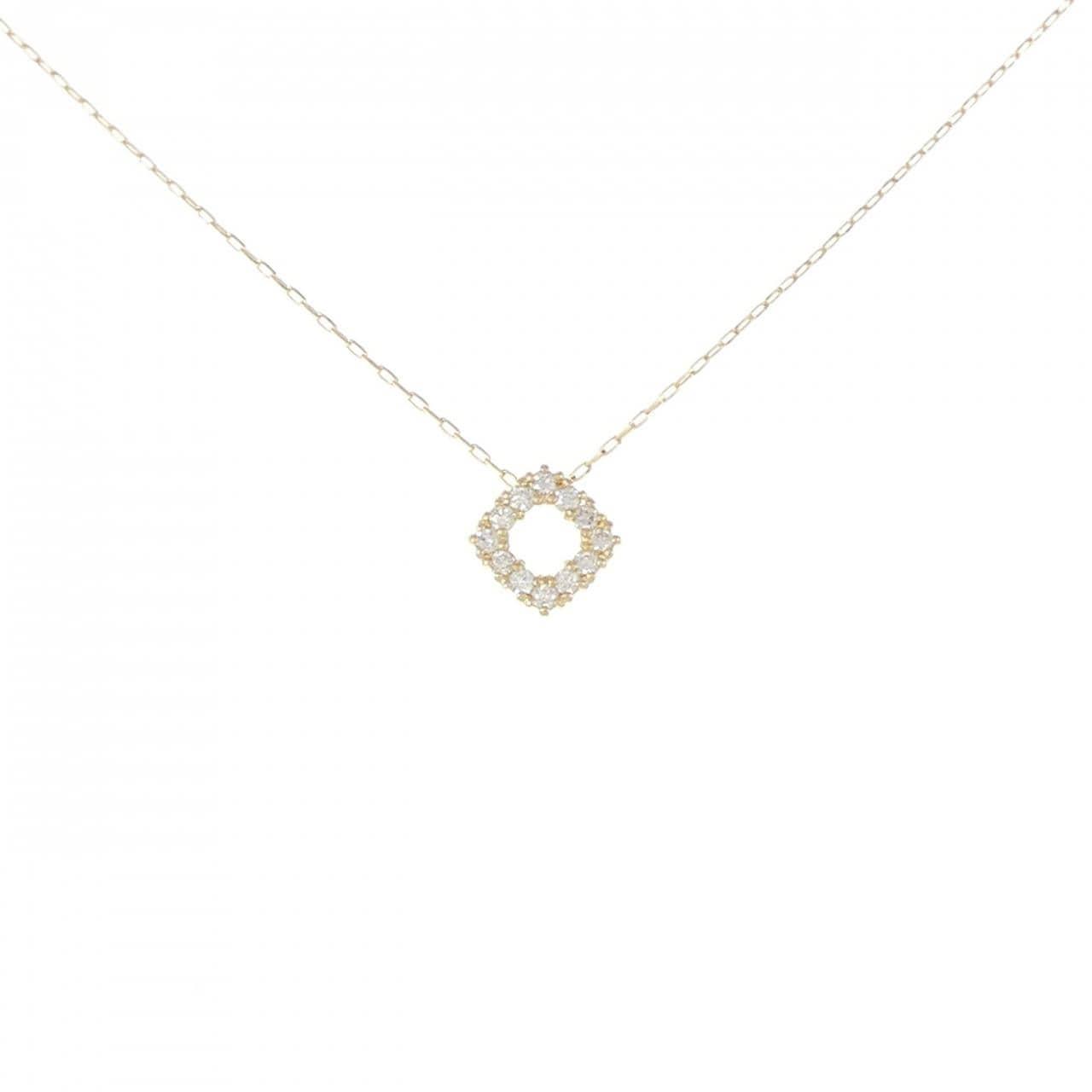 [BRAND NEW] K18YG Diamond necklace 0.10CT