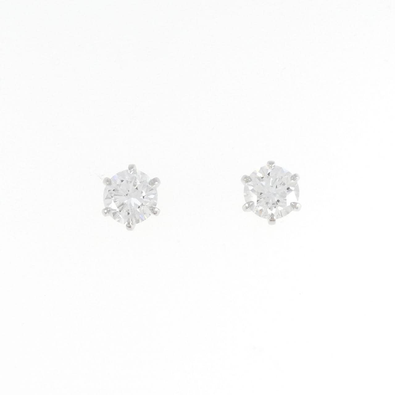 【リメイク】PT/ST ダイヤモンド ピアス 0.702CT 0.710CT F-G SI1-2 EXT