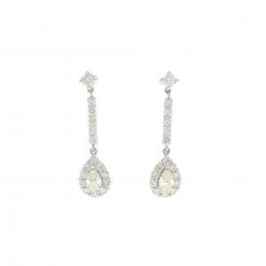 【新品】PT900 ダイヤモンド ピアス 0.80CT
