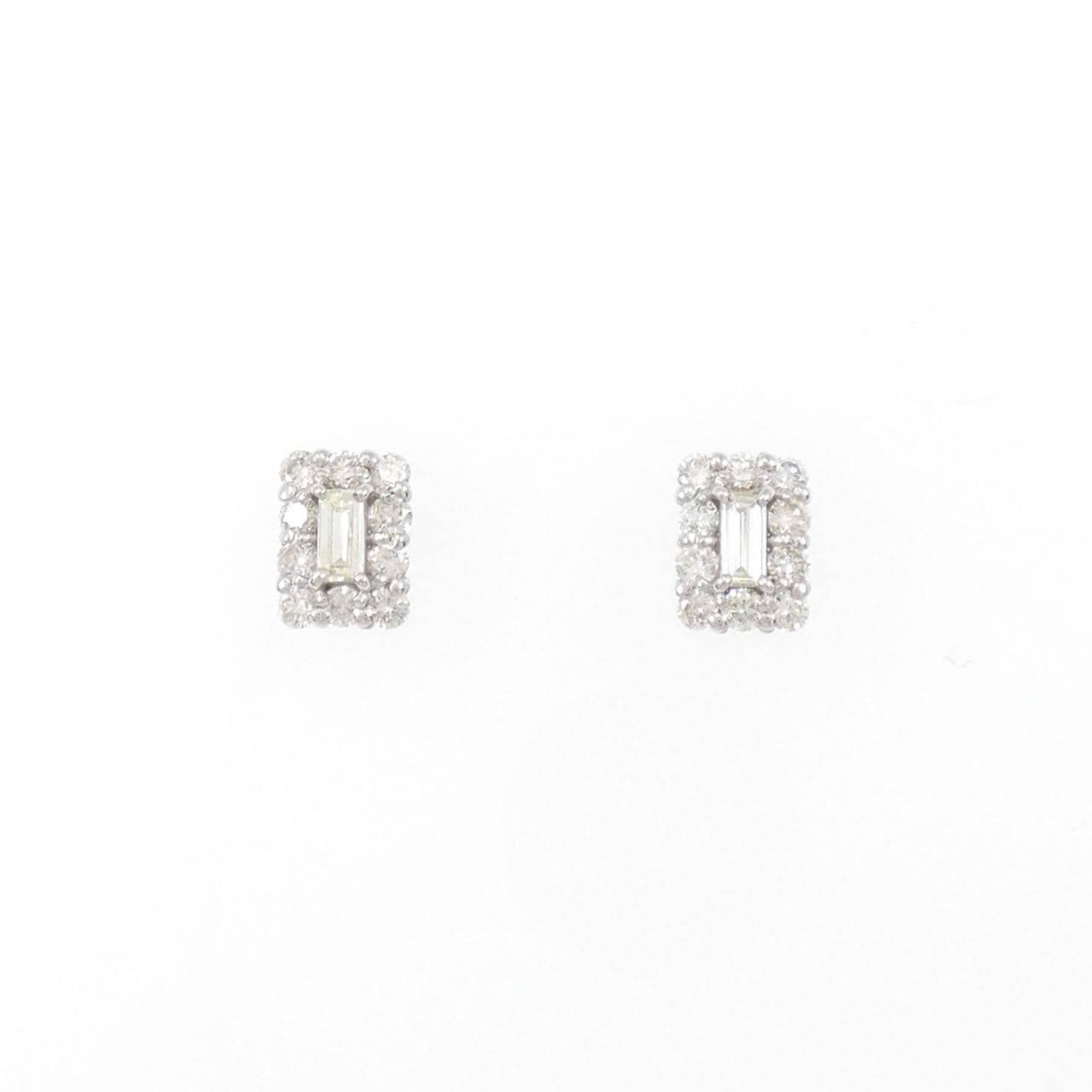 [BRAND NEW] PT900 Diamond earrings 0.44CT