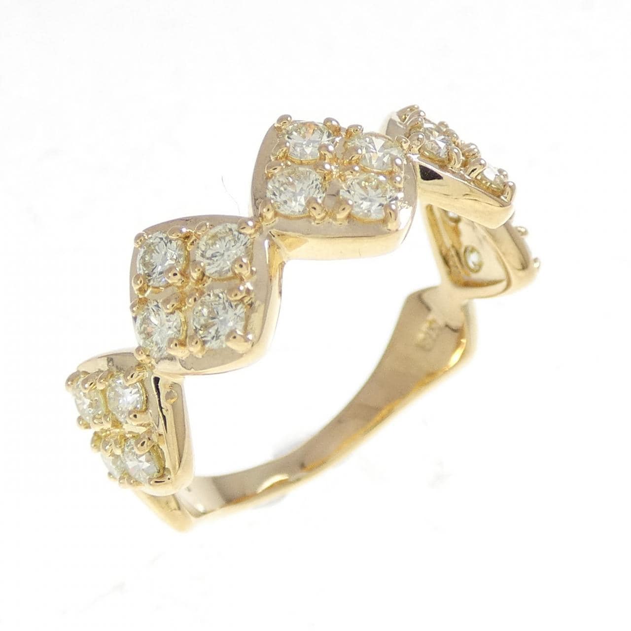 K18YG ダイヤモンド リング 0.67CT
