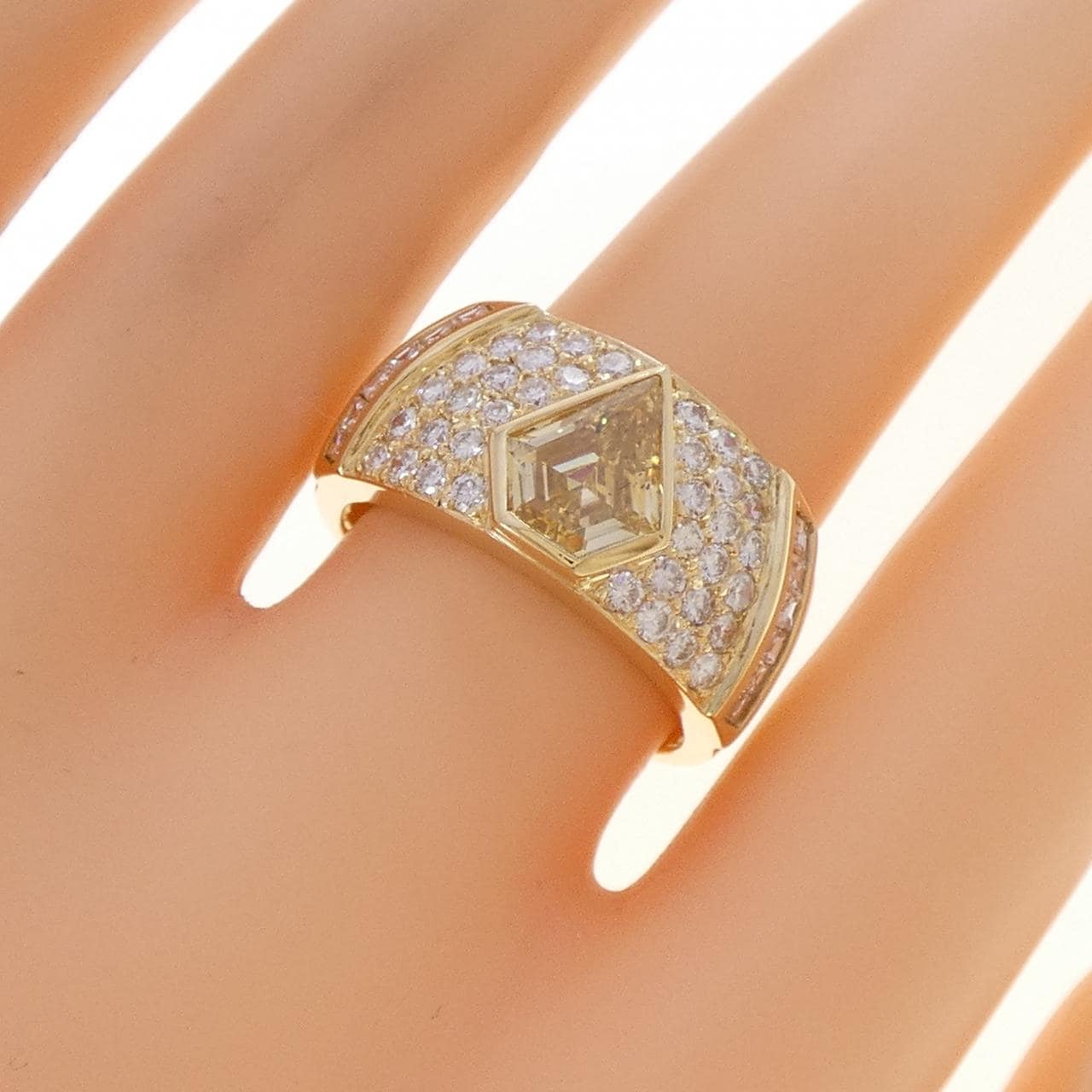 K18YG ダイヤモンド リング