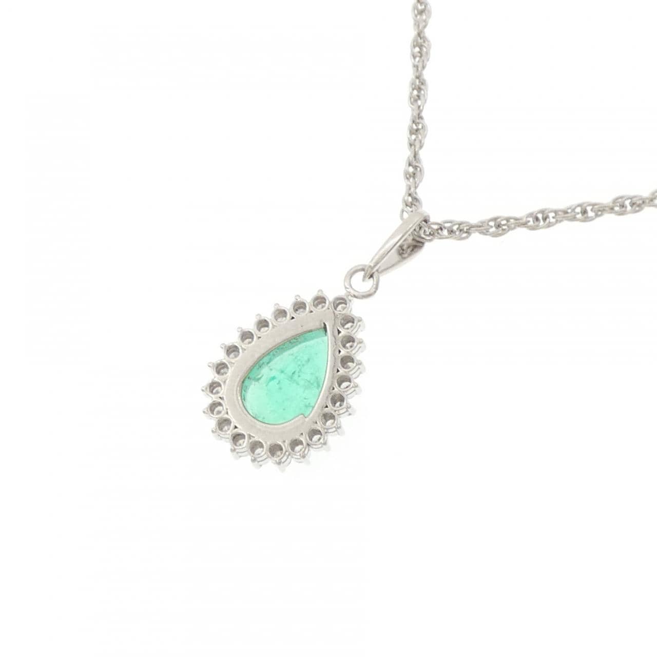 PT900/PT850 エメラルド ネックレス 1.94CT