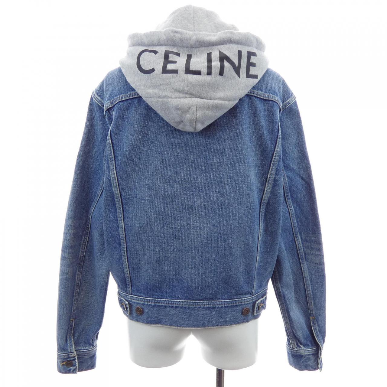 セリーヌ CELINE フード付きトラッカージャケット 2Q472930F デニムジャケット