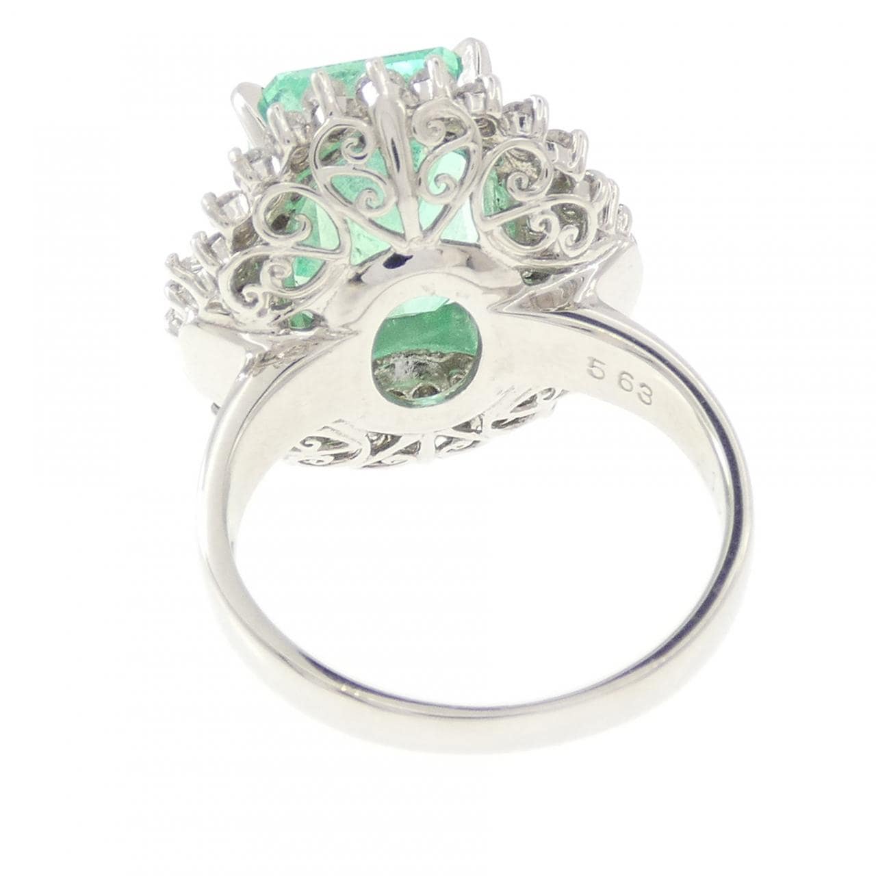 PT900 エメラルド リング 5.63CT