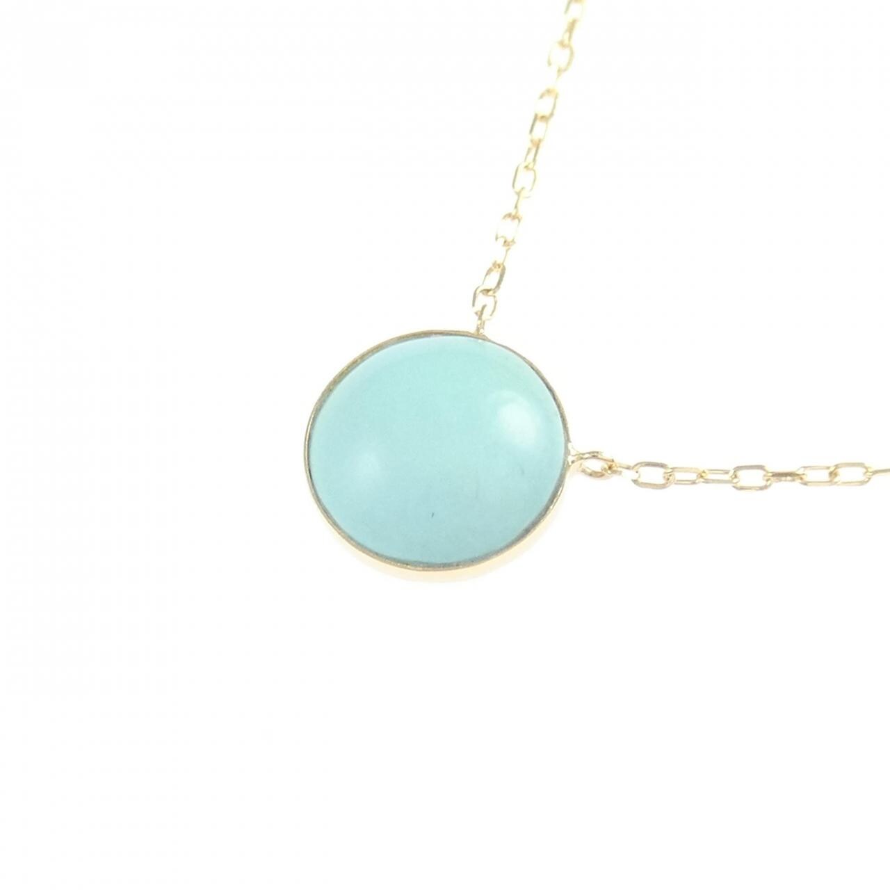 K18YG ターコイズ ネックレス