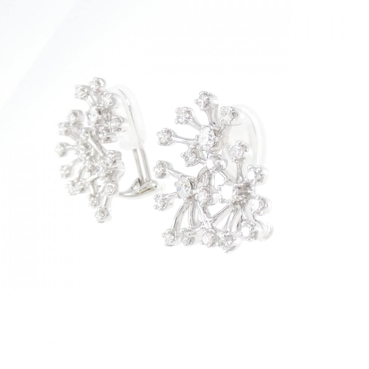 K18WG Diamond Earrings 1.08CT