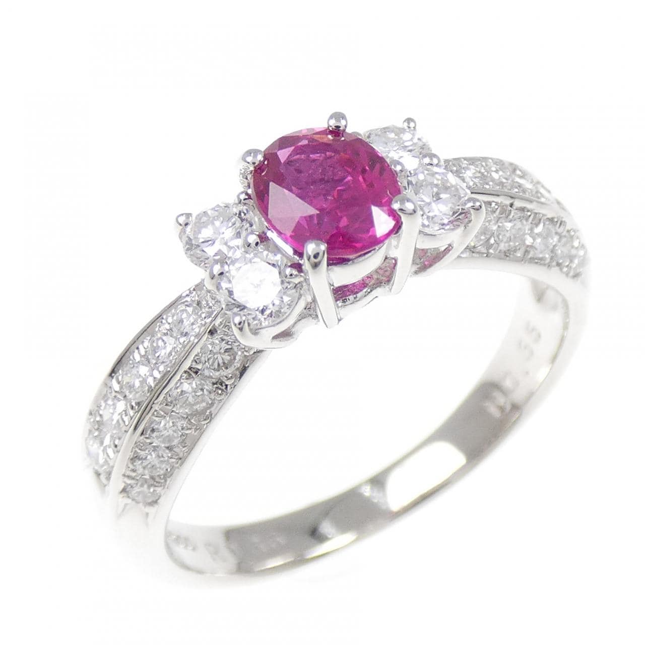 PT900 ルビー リング 0.66CT