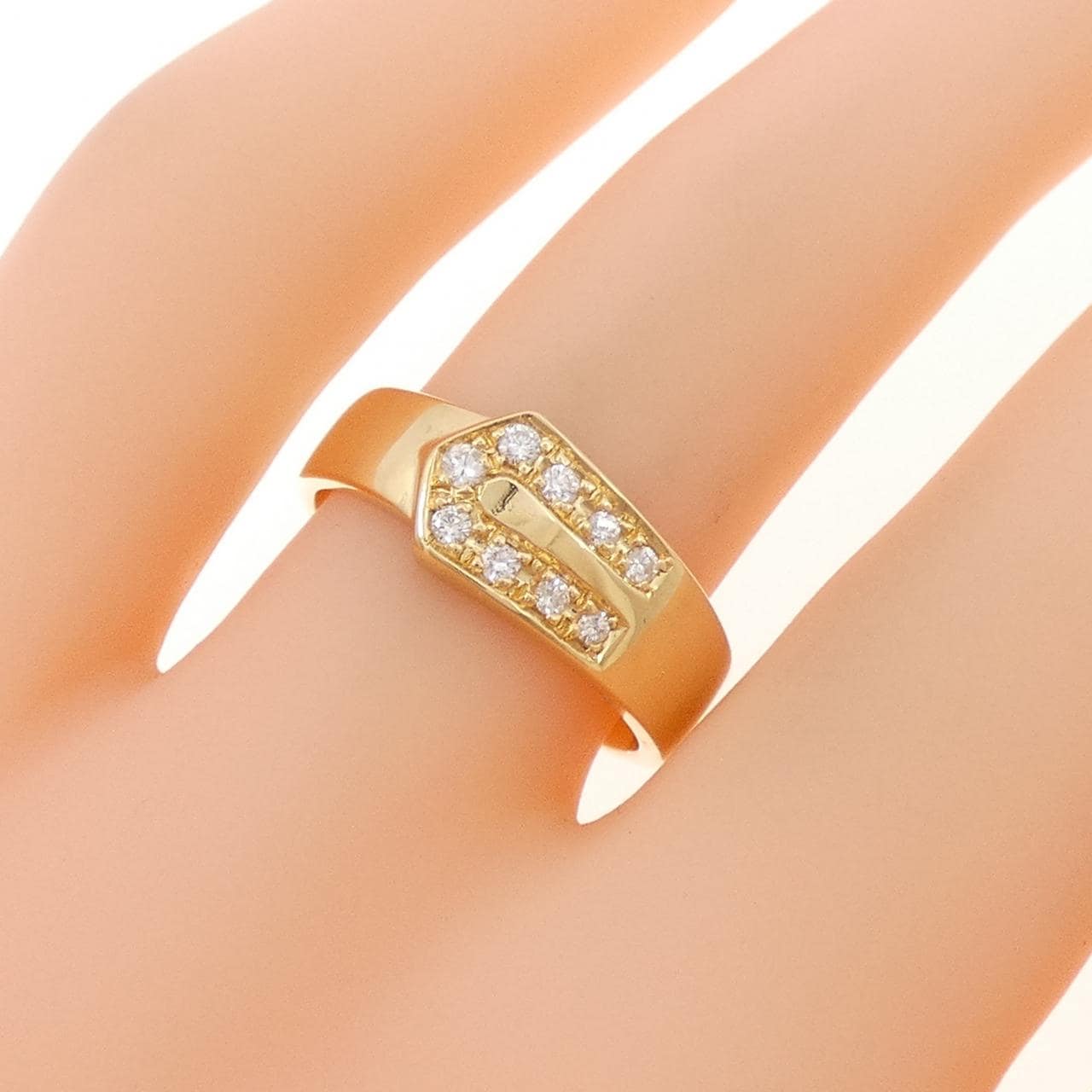 K18YG ダイヤモンド リング 0.11CT