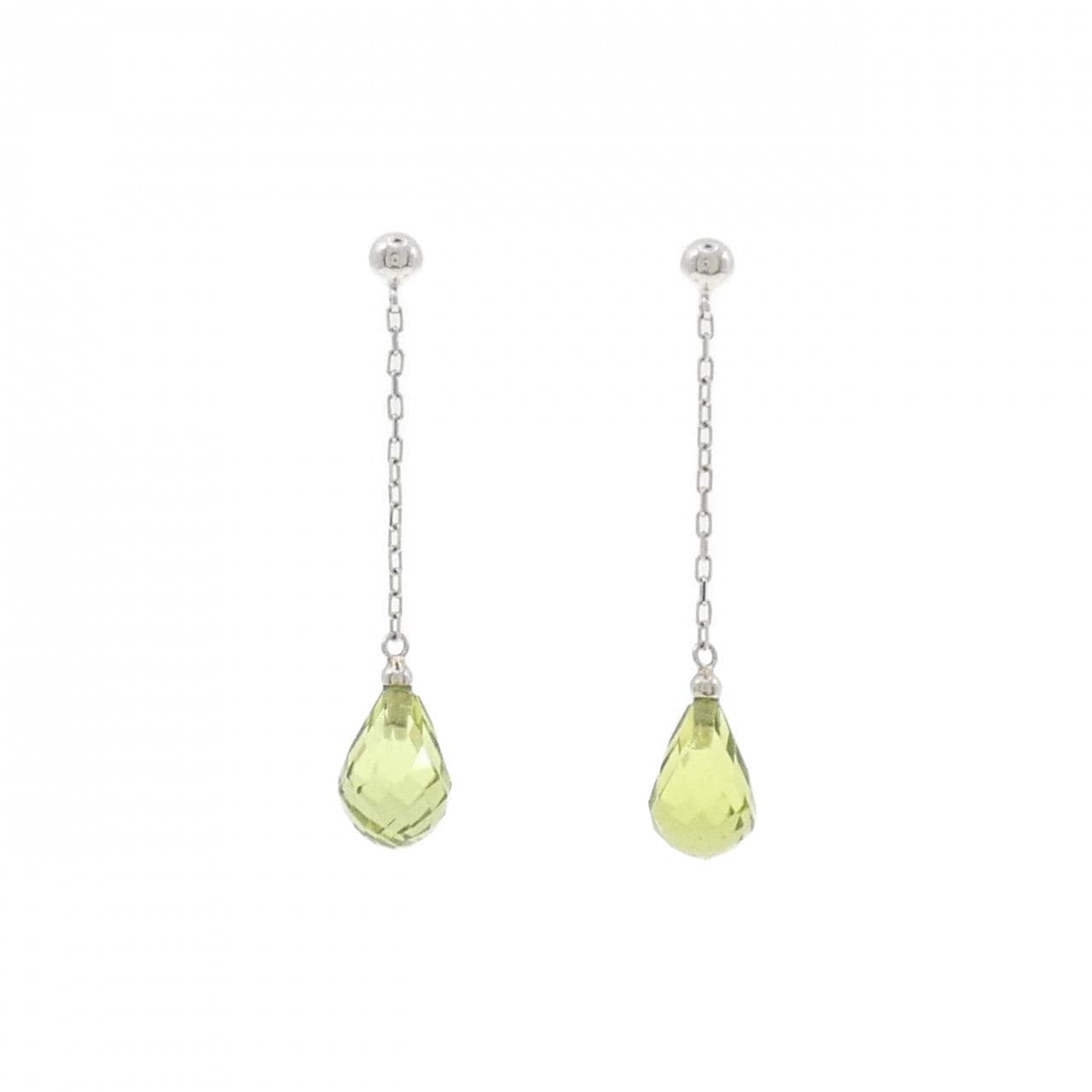 【新品】PT900 ペリドット ピアス