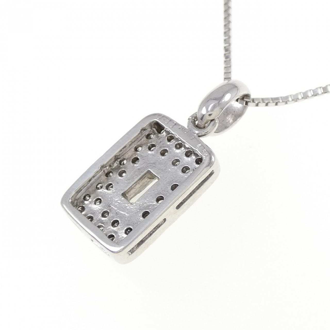 K18WG ダイヤモンド ネックレス 0.33CT