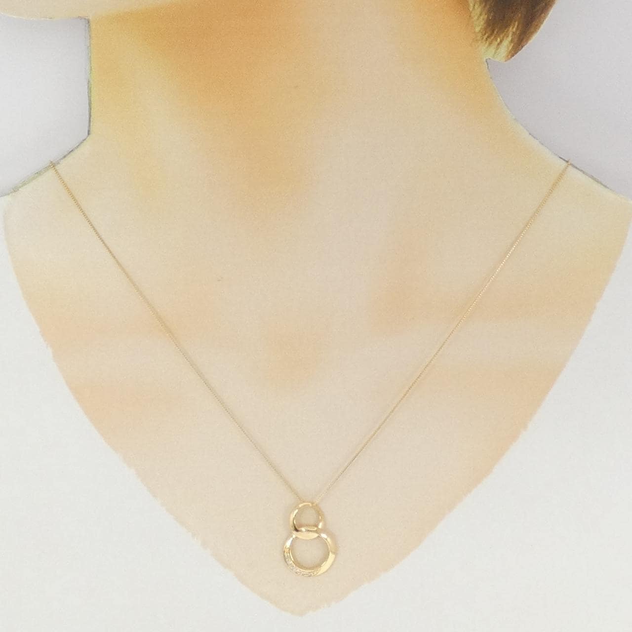 K18YG ダイヤモンド ネックレス 0.06CT