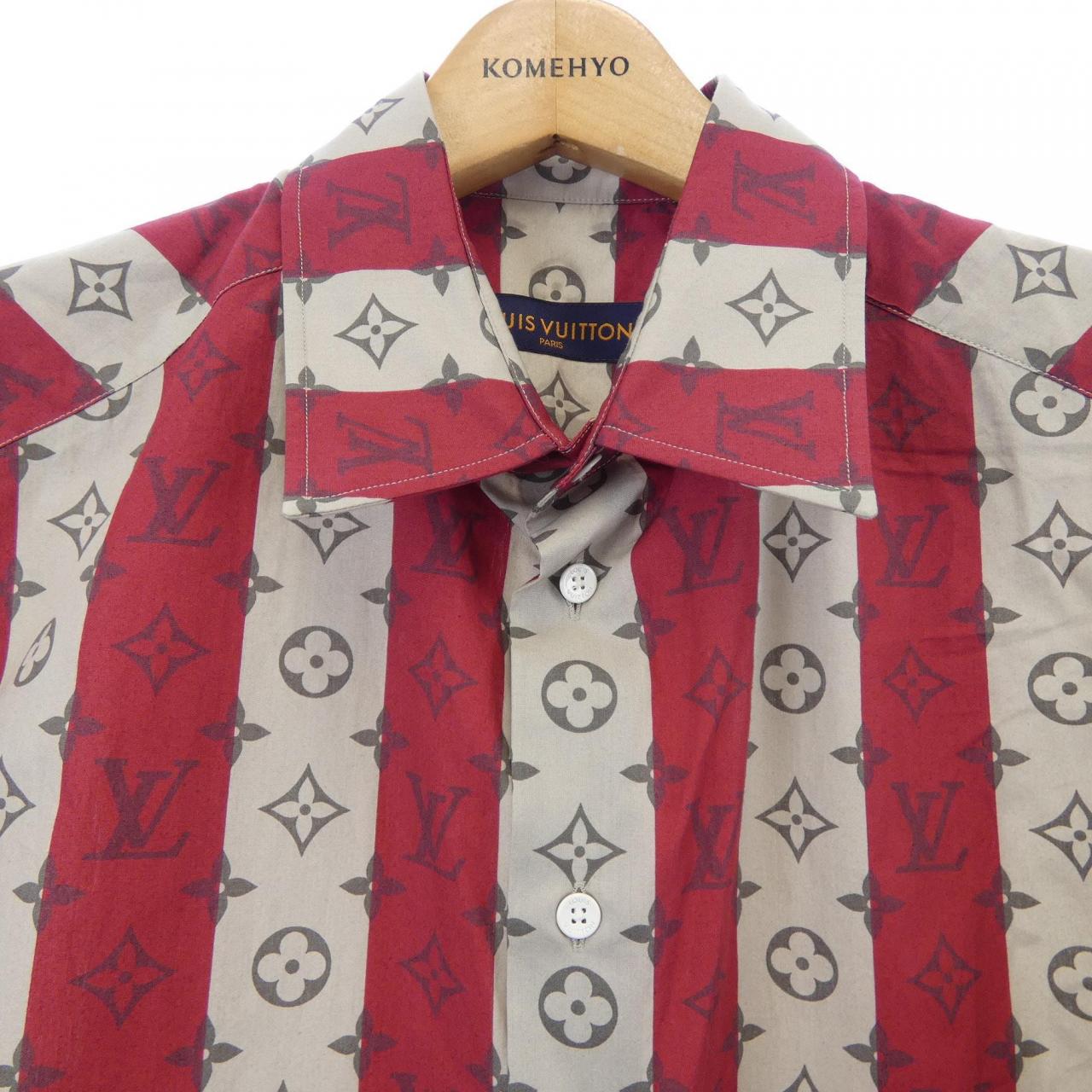 ルイヴィトン LOUIS VUITTON モノグラムトランクストライプショートスリーブ NIGO 日本限定 HMS05WJB8 S/Sシャツ