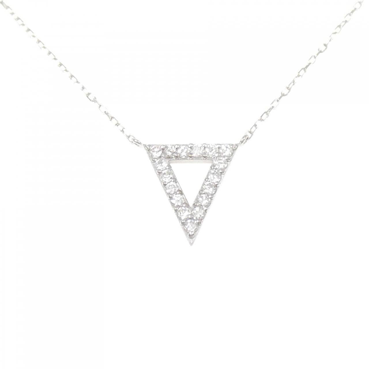 K18WG ダイヤモンド ネックレス 0.25CT