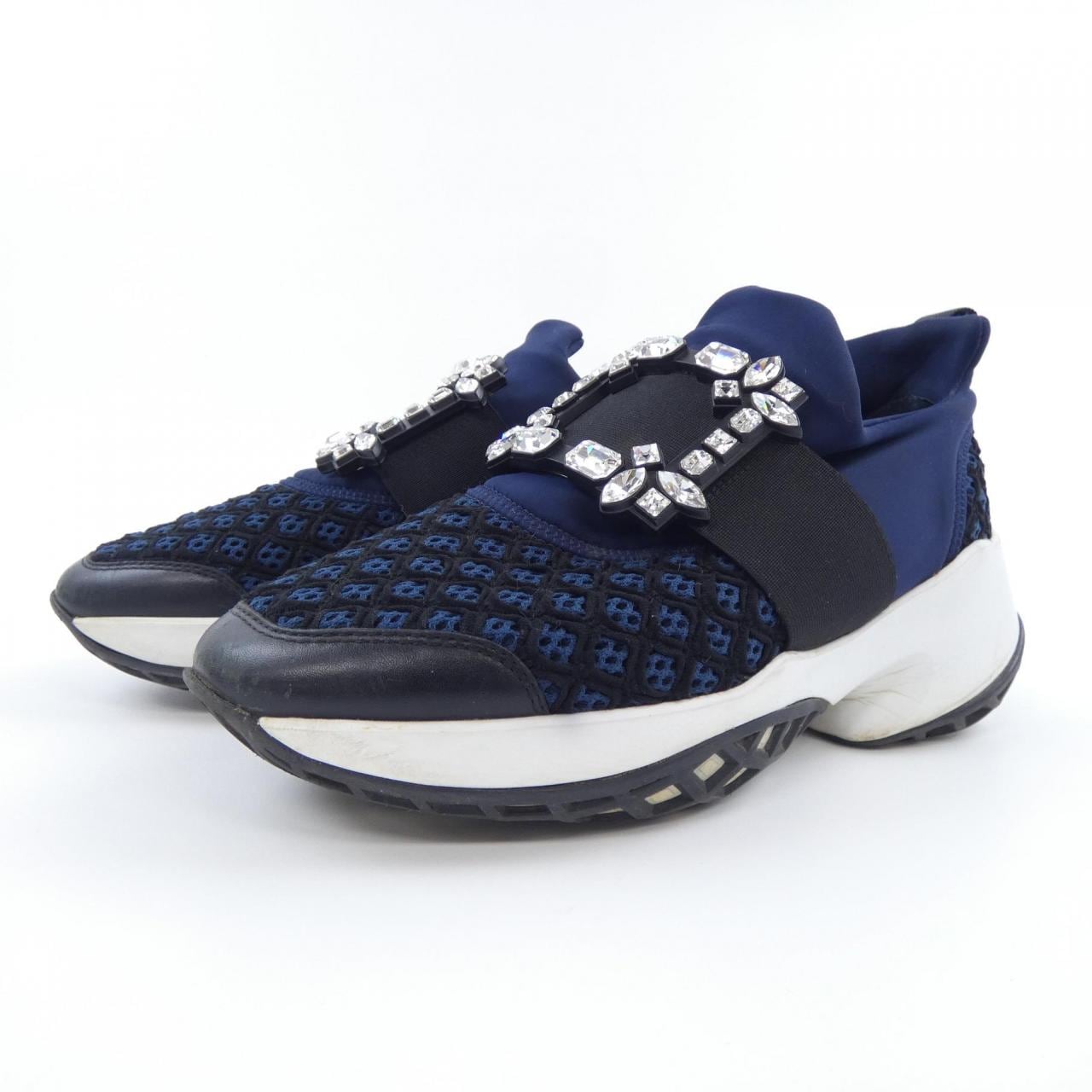 ロジェヴィヴィエ ROGER VIVIER ヴィヴ ラン　ストラスバックル スニーカー