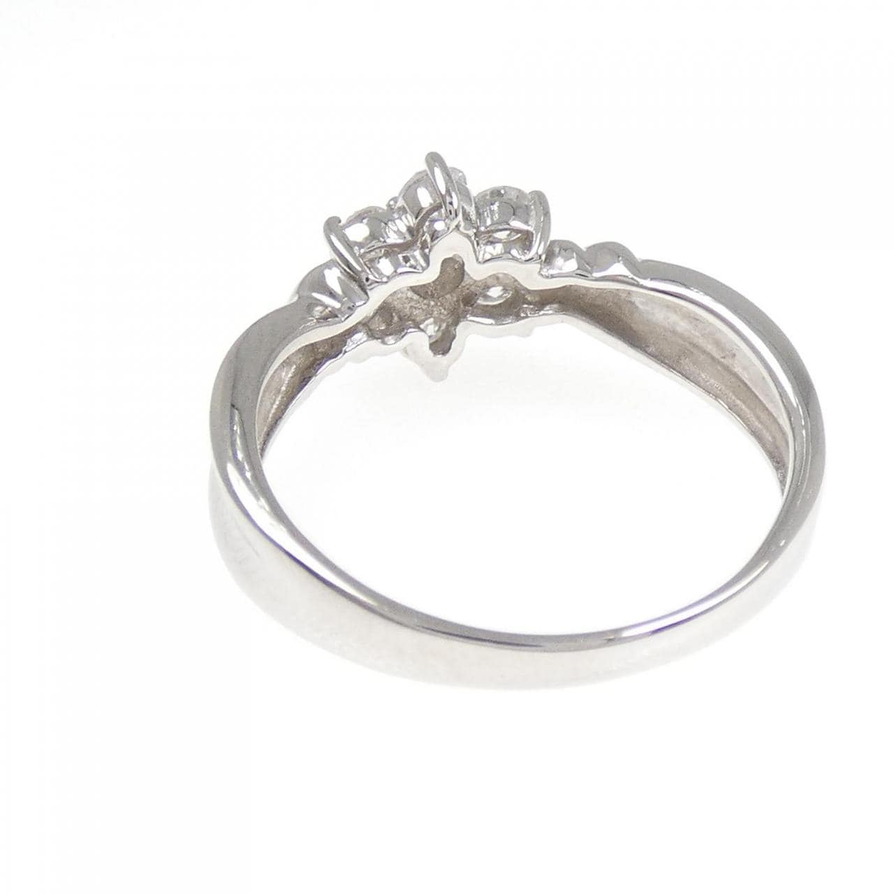PT900 フラワー ダイヤモンド リング 0.50CT