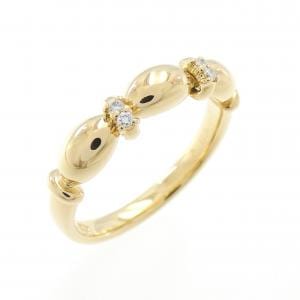K18YG ダイヤモンド リング 0.03CT