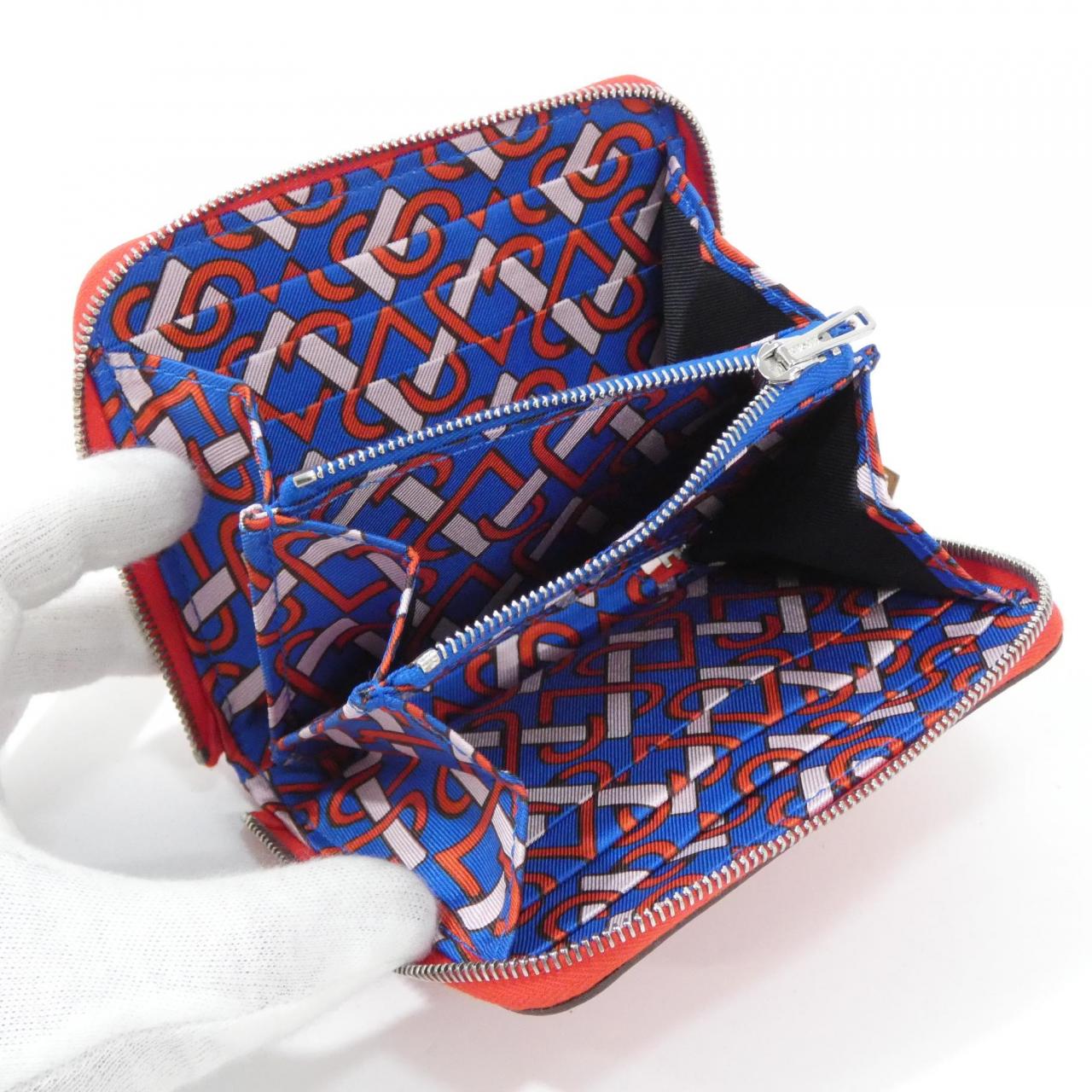 エルメス COEUR ET RUBANS シルク イン コンパクト 087112CK 財布