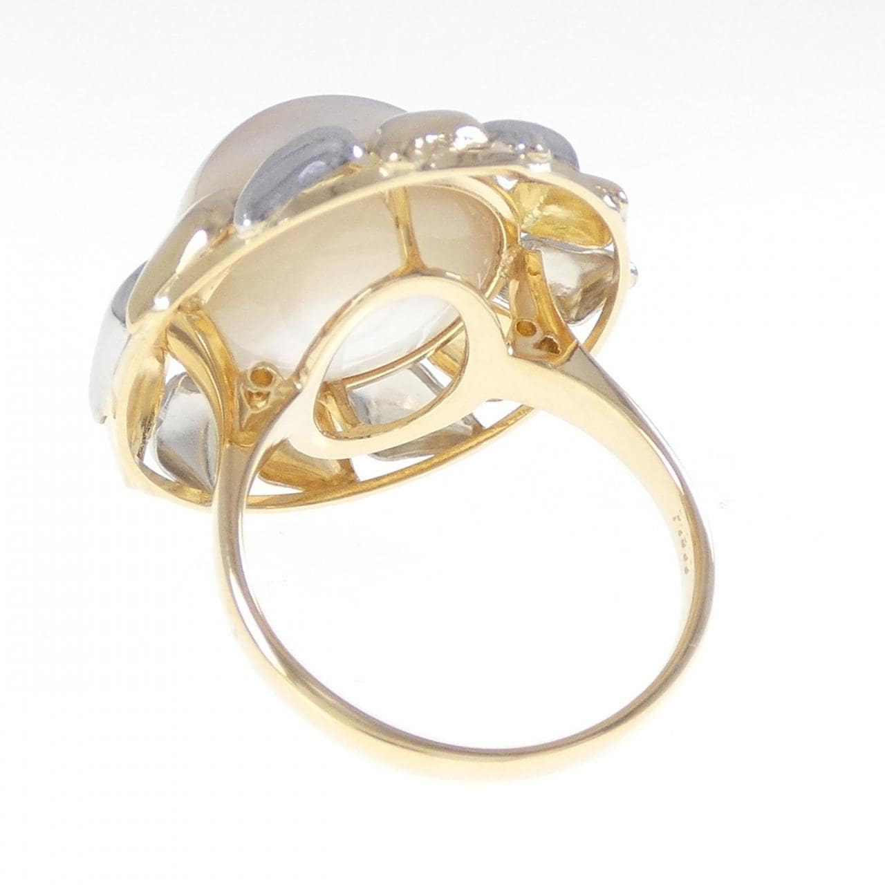 K18YG/PT900 マベパール リング