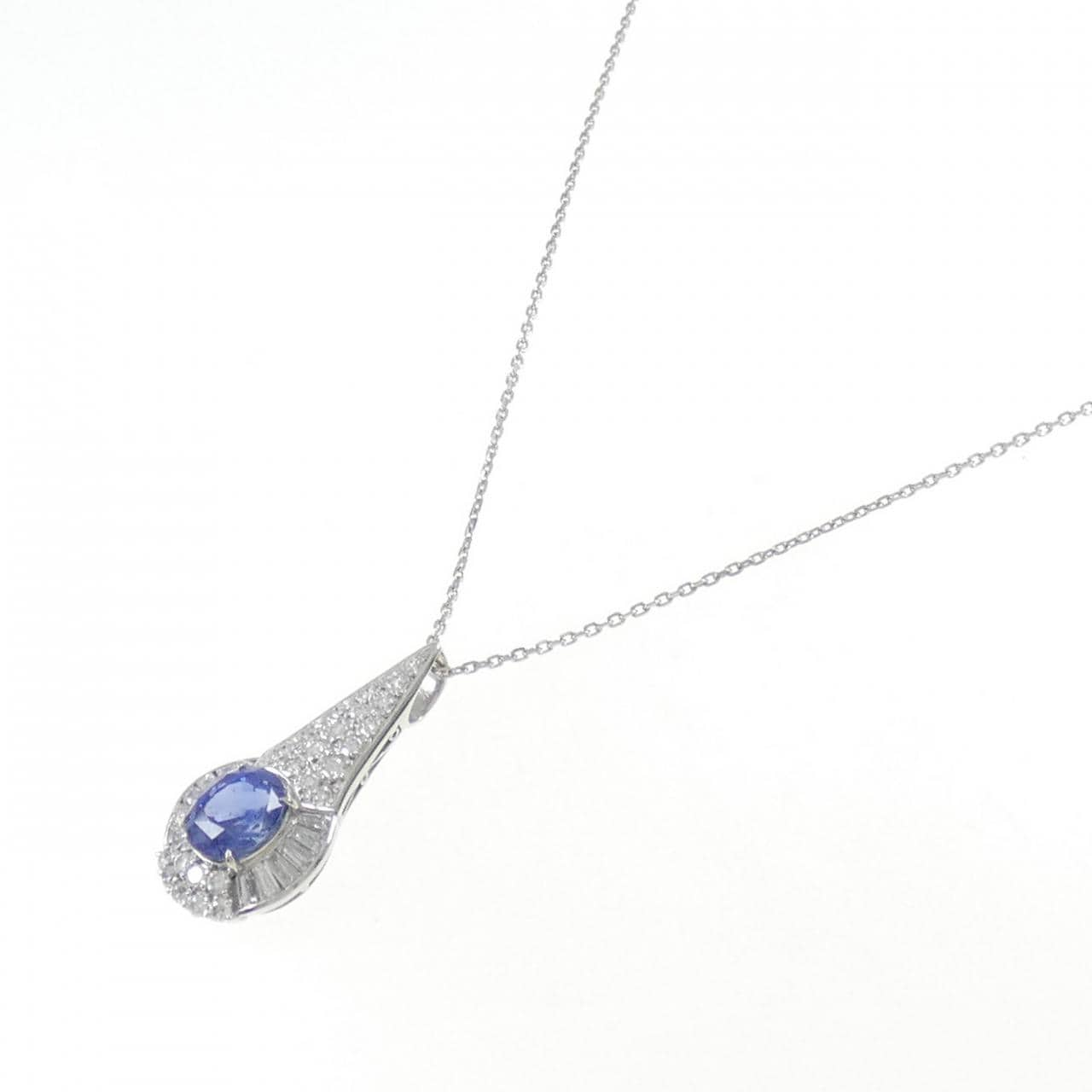 PT Unheated Sapphire Necklace 3.384CT