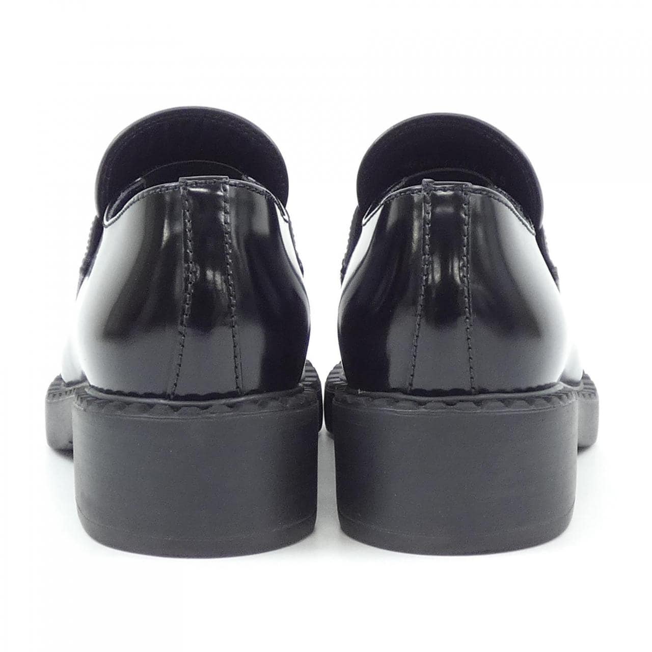 プラダ PRADA チョコレート ローファー トライアングルロゴ 1D246M シューズ