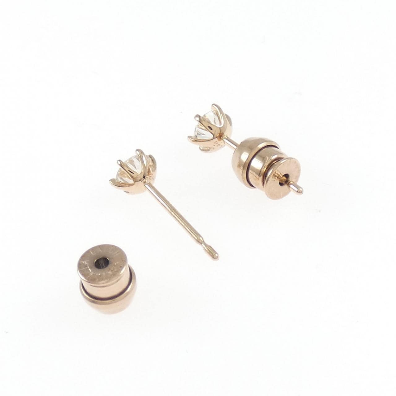 【リメイク】K18PG/ST ダイヤモンド ピアス 0.233CT 0.238CT G VS2 EXT