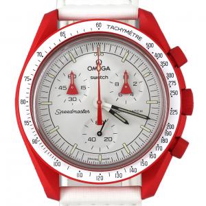 スウォッチ スウォッチxオメガ･ミッショントゥマーズ SO33R100 バイオセラミック クォーツ