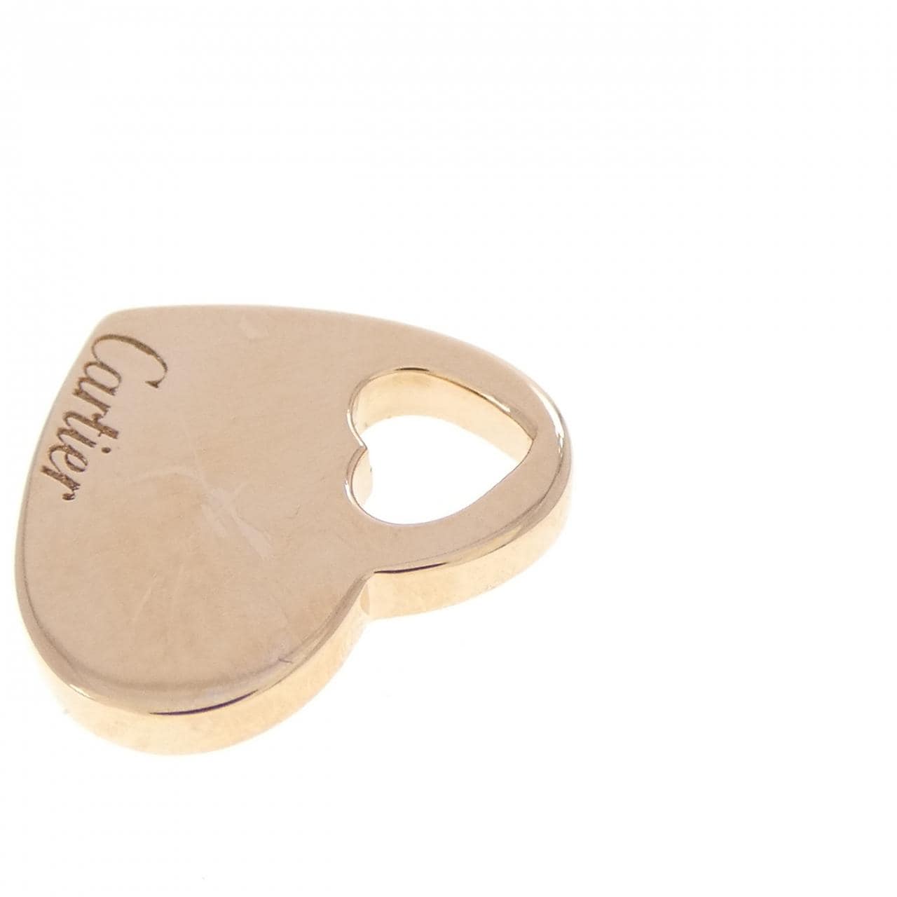 カルティエ ハートモチーフメダル ペンダント