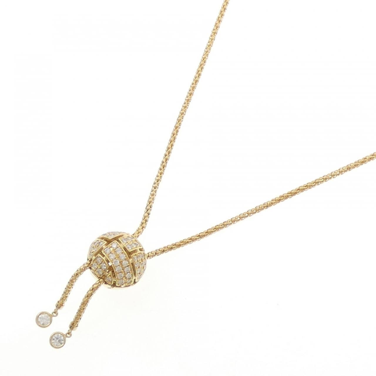K18YG ダイヤモンド ネックレス 0.82CT