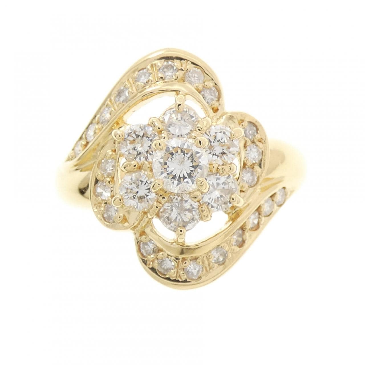 K18YG ダイヤモンド リング 1.00CT