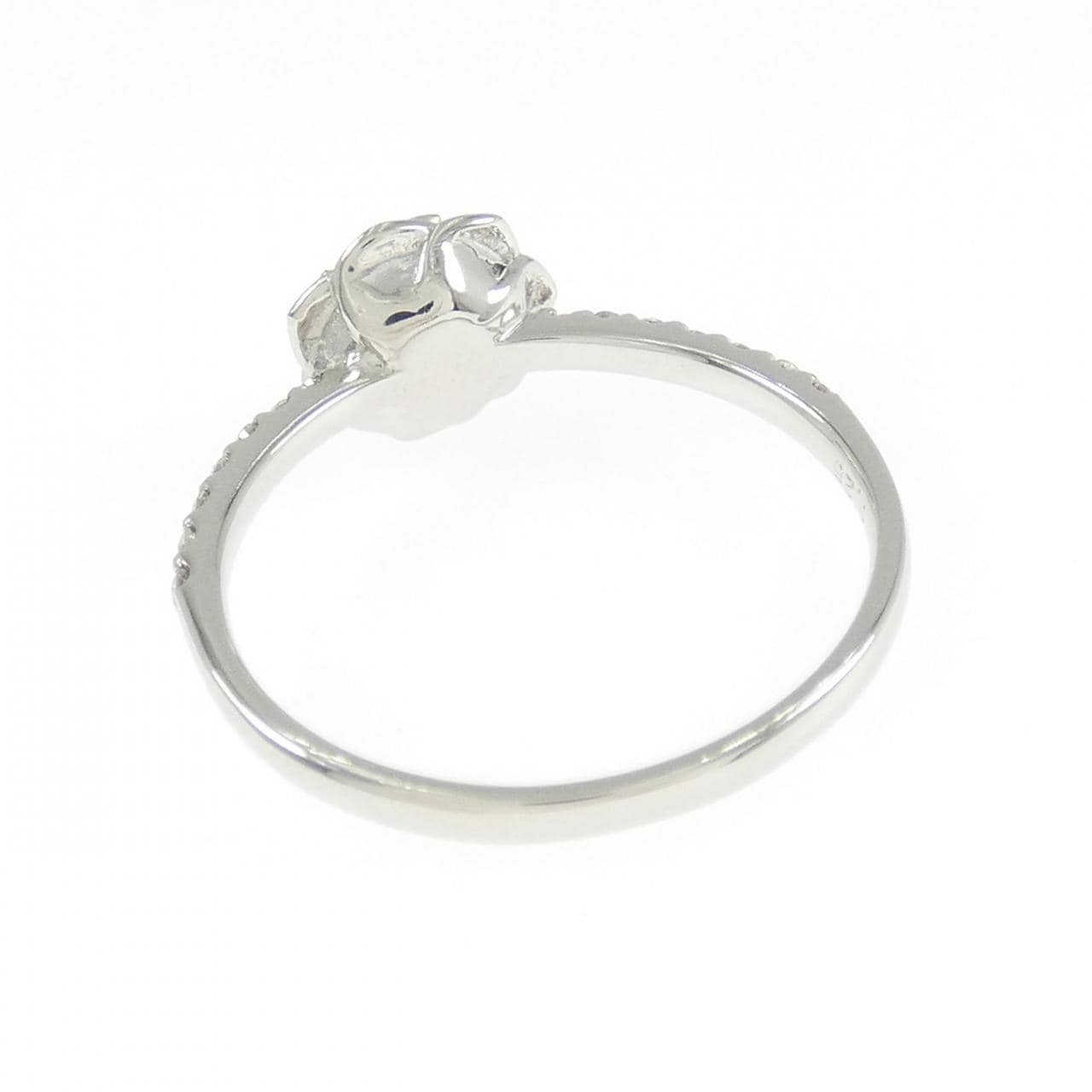 PT950花朵鑽石戒指，0.25克拉