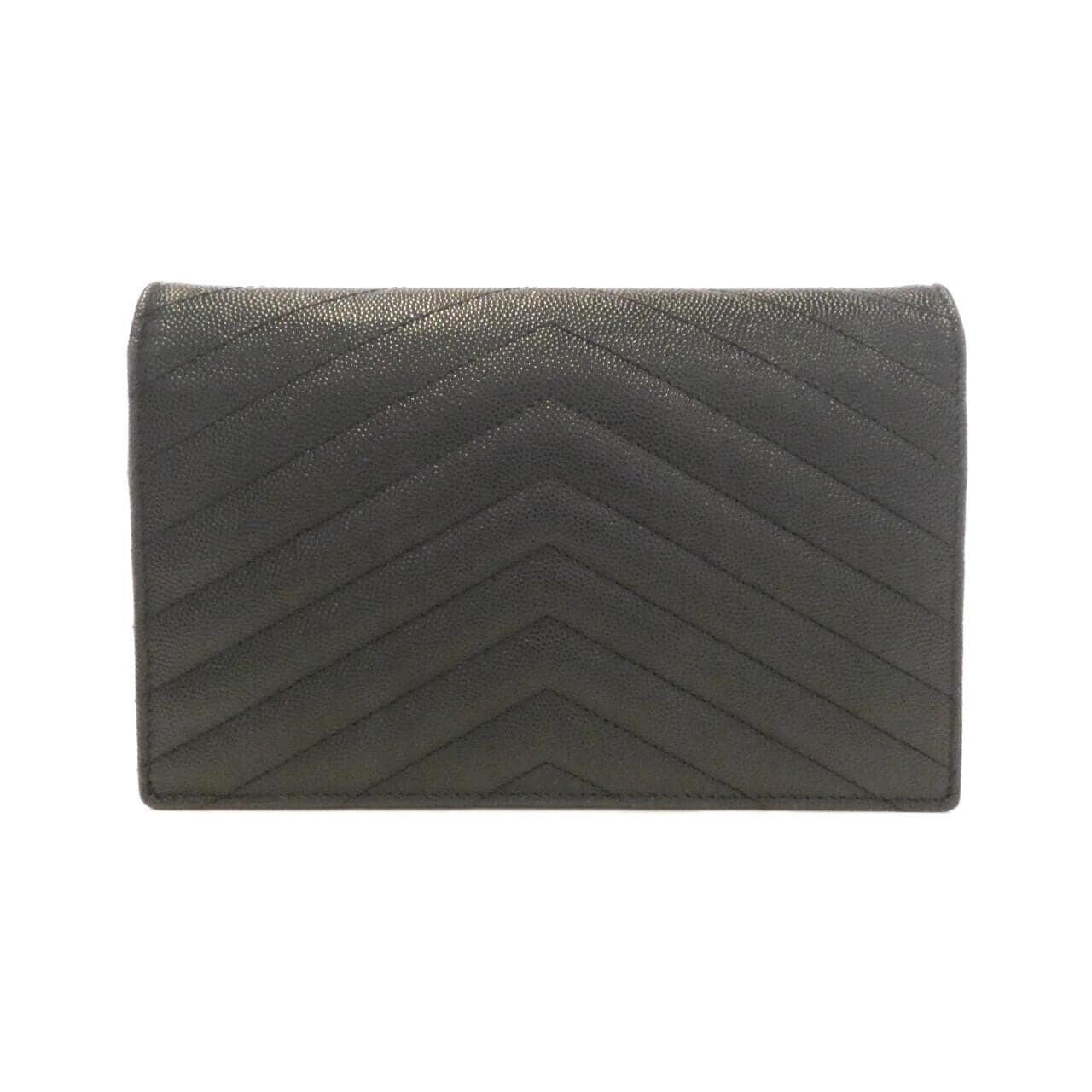 サンローラン 393953 BOW01 チェーンウォレット