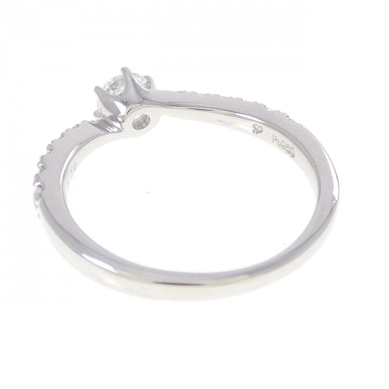 PT950 ダイヤモンド リング 0.320CT E VVS1 3EXT H＆C