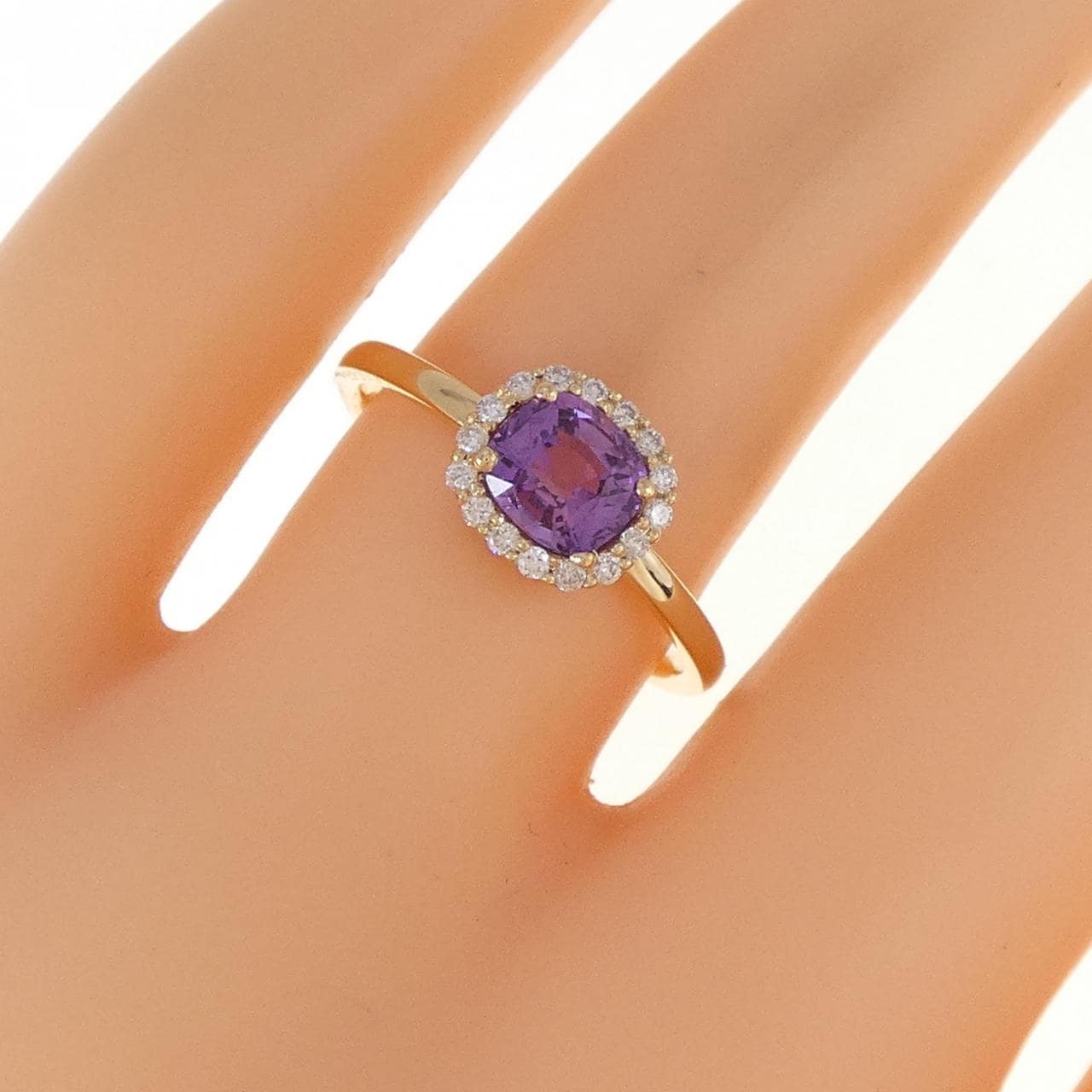 【新品】K18YG サファイヤ リング 0.95CT