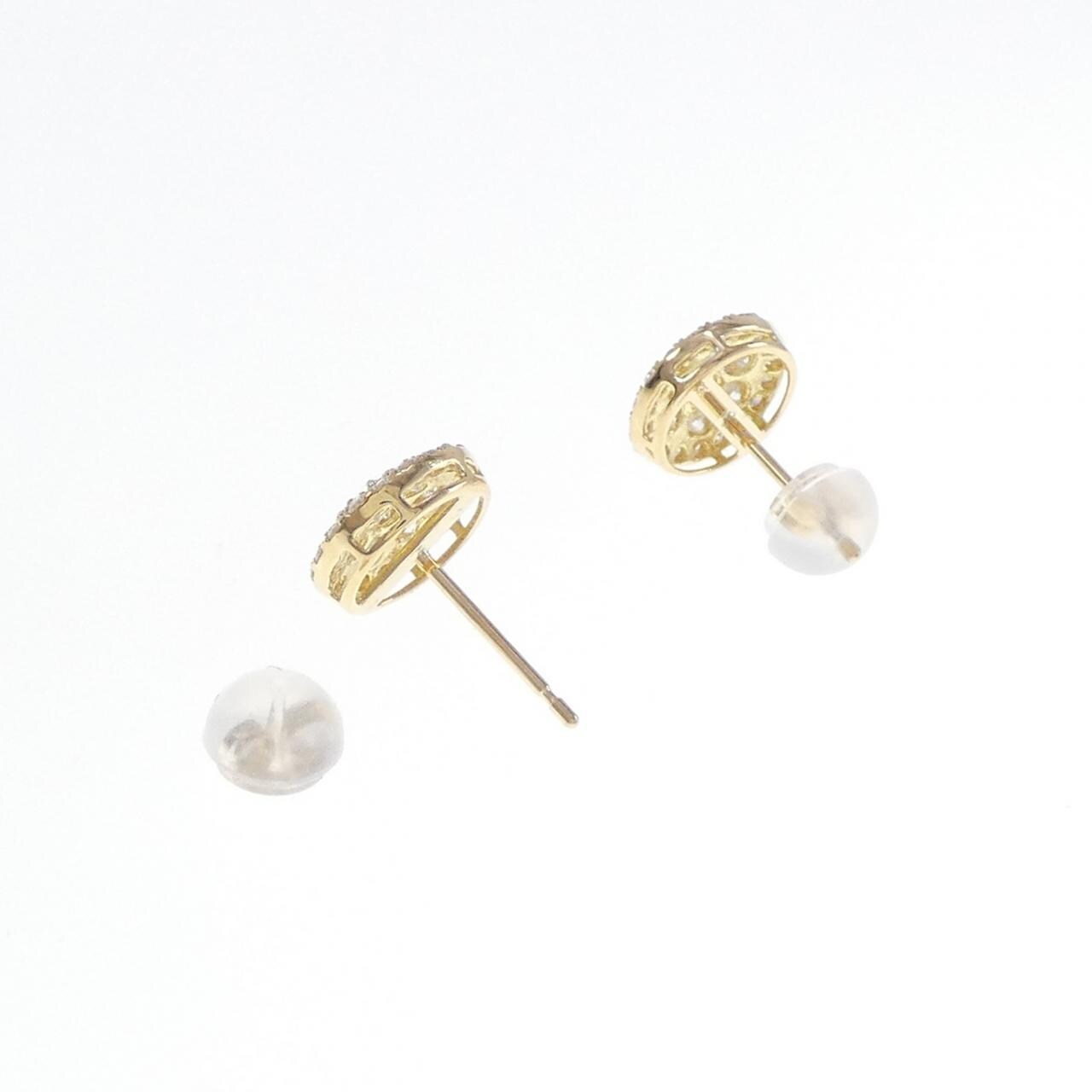 [再加工款] K18YG钻石耳环0.60CT