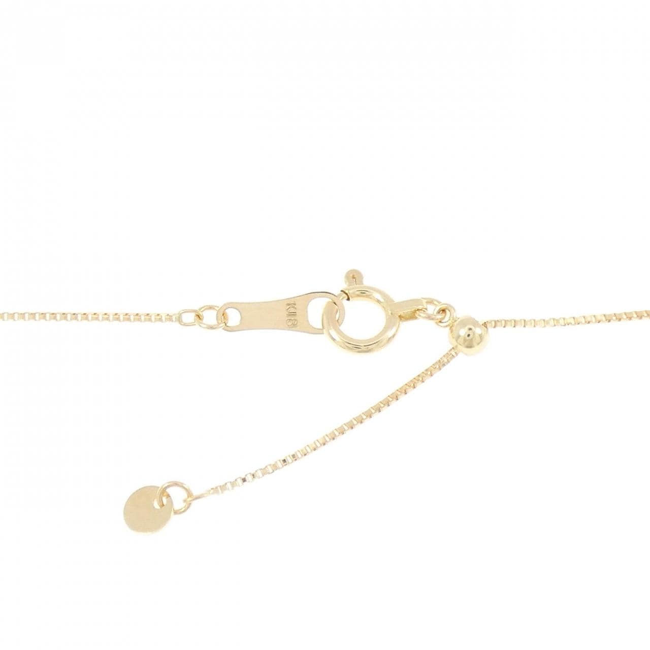 K18YG パヴェ ダイヤモンド ネックレス 1.00CT