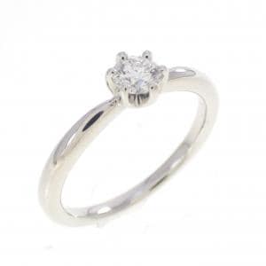 PT950 ソリティア ダイヤモンド リング 0.184CT