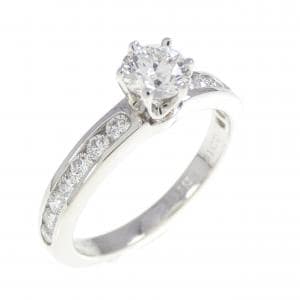 ティファニー ソリティア チャネルセッティング リング 0.31CT I VVS1 3EXT