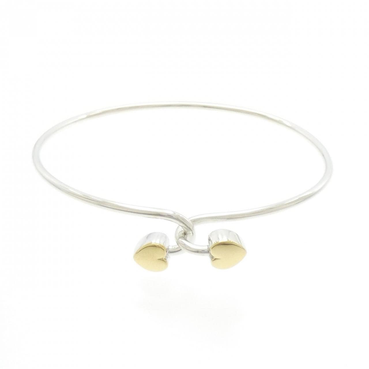 [vintage] TIFFANY Solid Double Heart手鐲