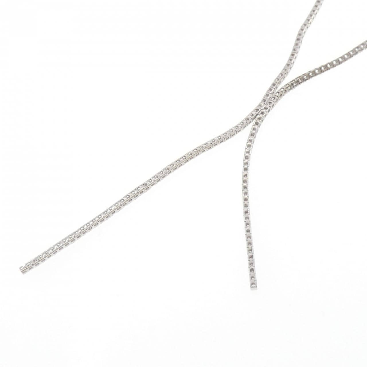 K18WG ダイヤモンド ネックレス 2.55CT
