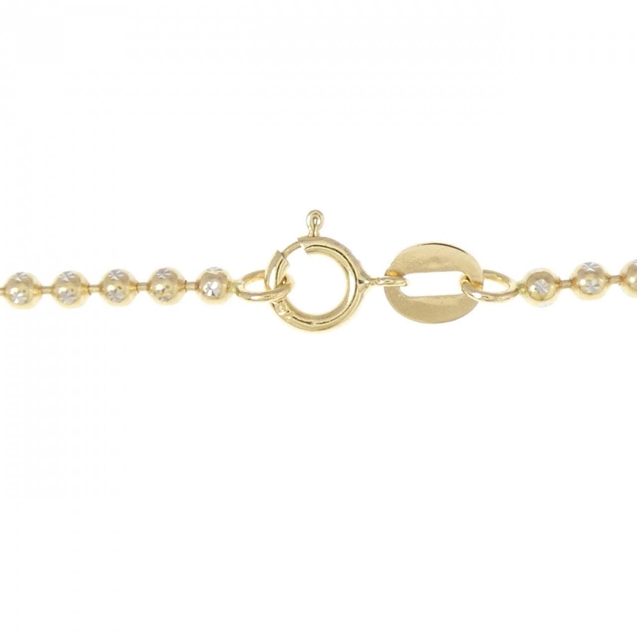 750YG/750WG ball chain necklace