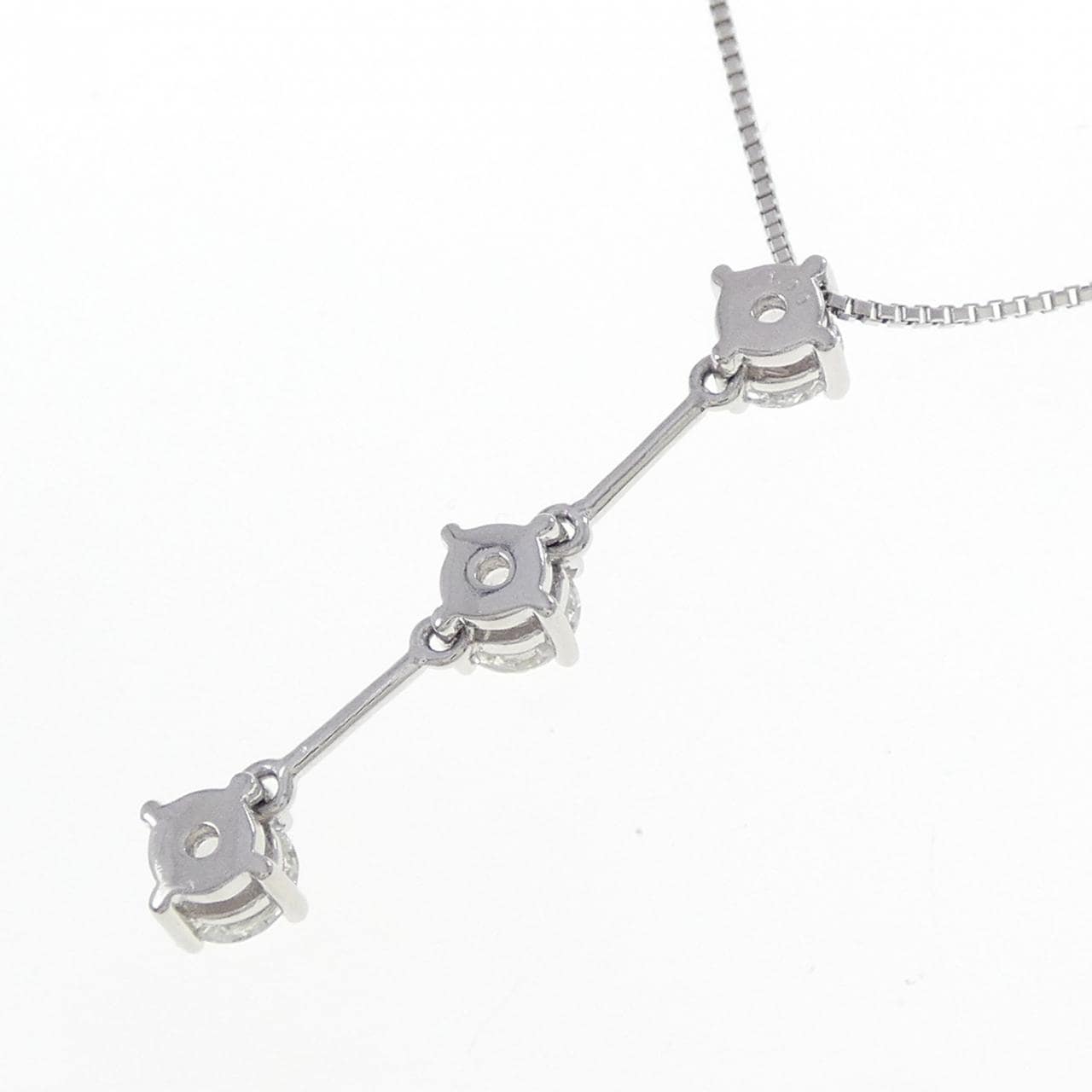 PT850 スリーストーン ダイヤモンド ネックレス 1.00CT